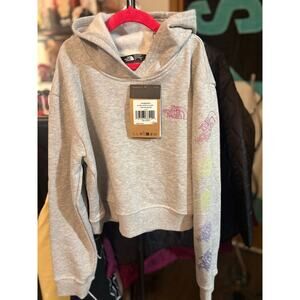 SZ L (12) - The North Face Girls Fleece Cropped Hoodie - NWT